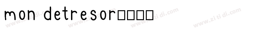 mon detresor字体转换